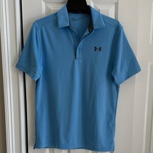 Under Armour Men's Light Blue Polo